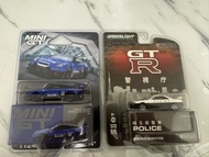 Mini GT Nissan LB Silhouette & Greenlight Nissan GT-R R34