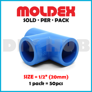 MOLDEX Blue PVC Fittings 1/2" Per Pack