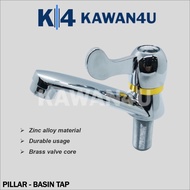 Basin Tap Pillar Bathroom Pillar Water Tap Bib Tap Faucet Toilet Kepala Paip Air Sinki Kepala Paip T