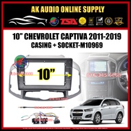 Chevrolet Captiva 2011-2019 Android Player 10" inch Casing + Socket - M10969 + A11668 + A12209