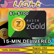 Razer Gold USA PIN 1 USD~500 USD✨United States Razer Gold Gift Card Direct Top-Up PIN Redeem Code✨LI