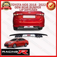 ☬ ◎ Toyota Vios Prime 2018 to 2024 OEM Rear Bumper Lip Diffuser 2019 2020 2021