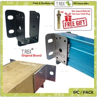 T Rex DIY C Channel Wall Mount Bracket / Roofing Awning U Connector Bracket / Tapak Besi C Channel
