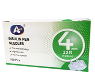 AC Jarum Insulin 4mm 5mm 32G 100pcs Insulin Pen Needles 4mm 5mm 32G 100pcs