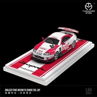 TIME MICRO Toyota Supra A80 Racing Red White #39 Livery without Figurine