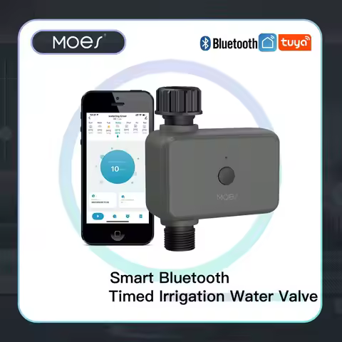 Moes Smart Tuya Bluetooth Water Timer Rain Delay Programmable Irrigation Timer with Automatic and Ma