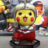 Large Pokémon GK Pikachu COS Ultraman Salted Egg Superman Pet Cute Action Figure