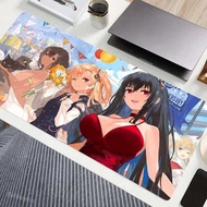 Anti-slip Cushion A_azur L_lane Natural Rubber Mouse Pad Desktop Setup 1200x600mm Desk Mat Boyfriend