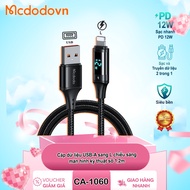 Mcdodo CA-1060 A to L Charging Cable 1.2m – Digital LED Screen – Fast Charging iPhone/iPad – Genuine