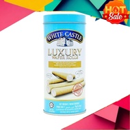 (HALAL) Biskut Wafer, Biskut Gulung, White Castle Luxury Wafers With Vanilla Filling 70G