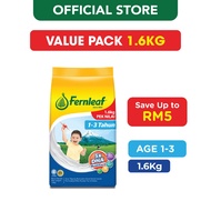 Fernleaf Milk Powder for Children 1-3 years - Plain (1.6kg) Value Pack [Exp 05 Sep 2026 & / Later]