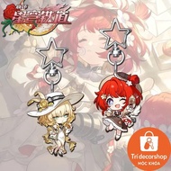 Tribios Aglaea Anime KeyChain Honkai Star Rail Game Men Key Chain for Women Fashion Kawai