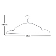 Hanger Baju Stainless Steel (Isi 10pcs) Gantungan Jemuran Pakaian Baju Syal Hijab Bahan Kawat Untuk 