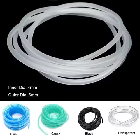 4*6mm Aquarium 1m/3m/5m/10m Oxygen Pump Hose Air Bubble Stone Aquarium Fish Tank Pond Pump Tube Food