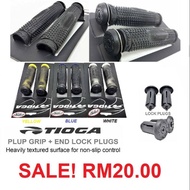 MTB RB Tioga Plup Grips + Bar End Locking Plugs