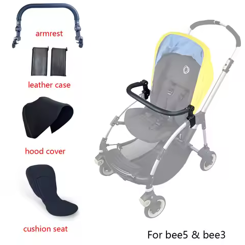 Baby Stroller Sun Shade Awning Canopy And Seat Cushion Armrest For Bugaboo Bee6 Bee5 Bee3 Baby Strol