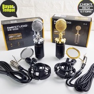 PAKET MICROPHONE KONDENSER BM8000 FULL SET + SOUNDCARD WOOPOWER F8