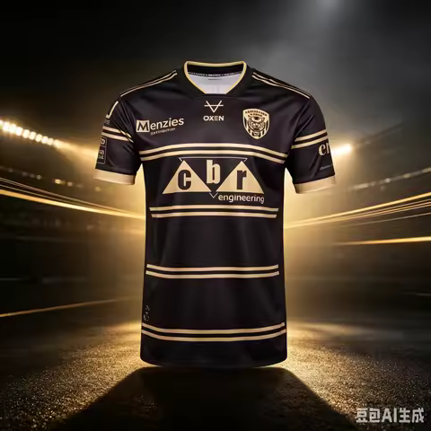 2026 New Castleford Tigers Rugby League Jersey Men's Sportswear Y2K T-shirt Oversize Suitable for Da