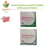 Stacytine Acetylcysteine Effervescent Tablet 16'S ( 200mg | 600mg ) - Liquify Phlegm & Mucus