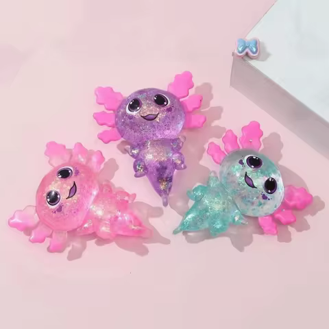 Fun Squeeze Maltose Fidgets Slow-rebound Maltose Texture Salamander Squishy Slow Rebound Colorful Gl