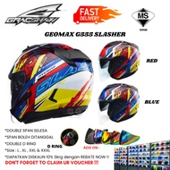 GRACSHAW GEOMAX G555 SLASHER HELMET DOUBLE VISOR (GRACSHAW HELMET GEOMAX G555 SLASHER OPEN FACE)