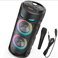 SinG-e ZQS4239 Wireless Rechargeable Bluetooth Speaker with Light Dual Speaker TWS Karaoke