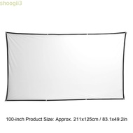 SHOOGMY Portable Projector Screen, White Multiple Sizes Foldable Projection Cloth, Business Presenta