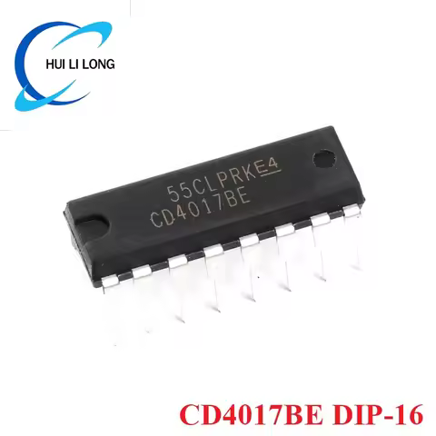 5/1pcs CD4017 CD4017B CD4017BE DIP-16 4017 DECADE COUNTER DIVIDER IC CMOS Logic Device Chip New Orig