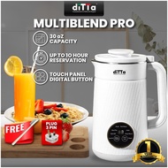 DITTA 1000ML MultiBlend Pro - Soy Blender Soy Milk Maker Machine with Heating Function Almond Milk J