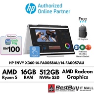 [New] HP ENVY X360 2-IN-1 LAPTOP 14-fa0058AU - SILVER(AMD RYZEN 5 8640HS/ AMD RADEON GRAPHICS/ 16GB 