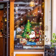 [Store Recommendation] Christmas Christmas Tree Santa Claus Holiday Decoration Window Shop Glass Doo