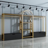 Clothing Store Clothes Rack Display Rack Bedroom Rak Baju Multi-Layer With Hook Hanger Rak Baju Besi