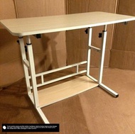 可升降木桌子  (復古工業風/  desk/置物收納 ikea homeless style )