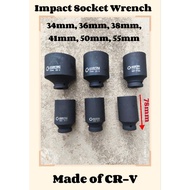 Impact Socket Wrench Box Socket Hexagon 1/2" 34-55mm Drive Socket Air Impact Heavy Duty