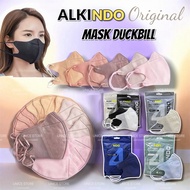 ALKINDO 50pcs 3D Mask Duckbill Earloop Duckbil Mask Adult Earloop 3D Facemask V Shape MaskL