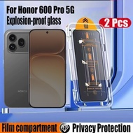 1- 2 Pcs Simple Paste Anti-spy Tempered Glass Privacy Screen Protector For Honor 600 Pro 5G Protecti