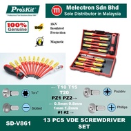 Pro'sKit SD-V861 13pcs VDE Screwdriver Set