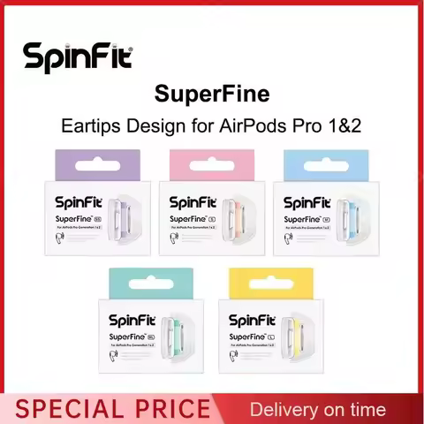 Spinfit SuperFine Patented Eartips Comfort Earbud Tips with Adapter Design for AirPods Pro Generatio