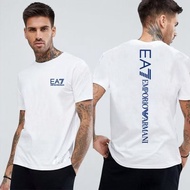100% Original Armani Exchange EA7 T shirt trendy fashion regular men short sleeved loose business co