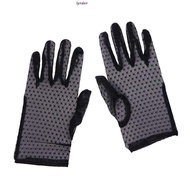 LYNDON Women Gloves Breathable Riding Mesh Driving Anti Uv Mittens Driving Gloves