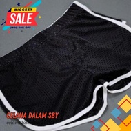 MEN'S MESH BOXER PANTS MEN'S BOXER MEN'S MESH UNDERWEAR BOXER BLACK K
