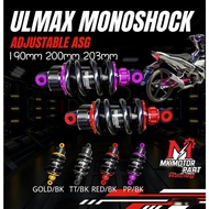 ULMAX ADJUSTABLE MONOSHOCK Y15ZR Y16ZR LC135 Z15GT 190MM 200MM 203MM MONO ABSORBER