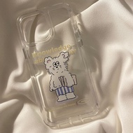 Transparent Pajama Pants Puppy iPhone 15 Phone Case Suitable For Apple 14 13 12 Simple Protective Sh