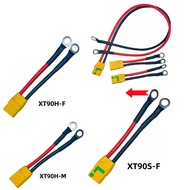 XT90S XT90 to O Ring Terminal Cable,XT90 Female to 8mm O Ring Connector Cable with 1M 10AWG Silicon 