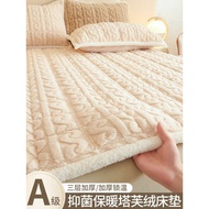 single foldable mattress foldable mattress Taff Fleece Mattress Cushion Winter Thickened Tatami Mat Mattress Dormitory Student Single Rent Special Bed Pad