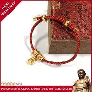 LN-Tibetan Totem Copper Gourd Red Gold String Bracelet 2023 Lucky Charm Lady Bracelet Temple Blessin