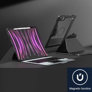 NILLKIN - iPad Pro 11" 2024 內置磁吸 可拆式藍牙鍵盤保護套 鏡頭保護蓋 智能觸控板 多角度調較悍靈系列