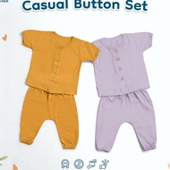 (B7188D> Nice Kids - Casual Button Set Baby and Kids Set - (Out Clothes 0-2 Years) The most viral/.
