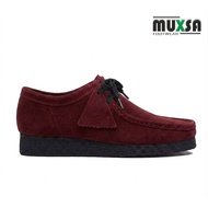 Muxsa Footwear Men's Shoes Wallabee Magnus Maroon Black Chunky Suede Casual Shoes Wallabee Men's Sho