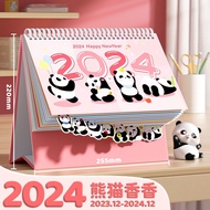 2024 Desk Calendar Panda Desk Calendar Note Desk Calendar Children's Clock Card Desk Calendar High-value Desk C
